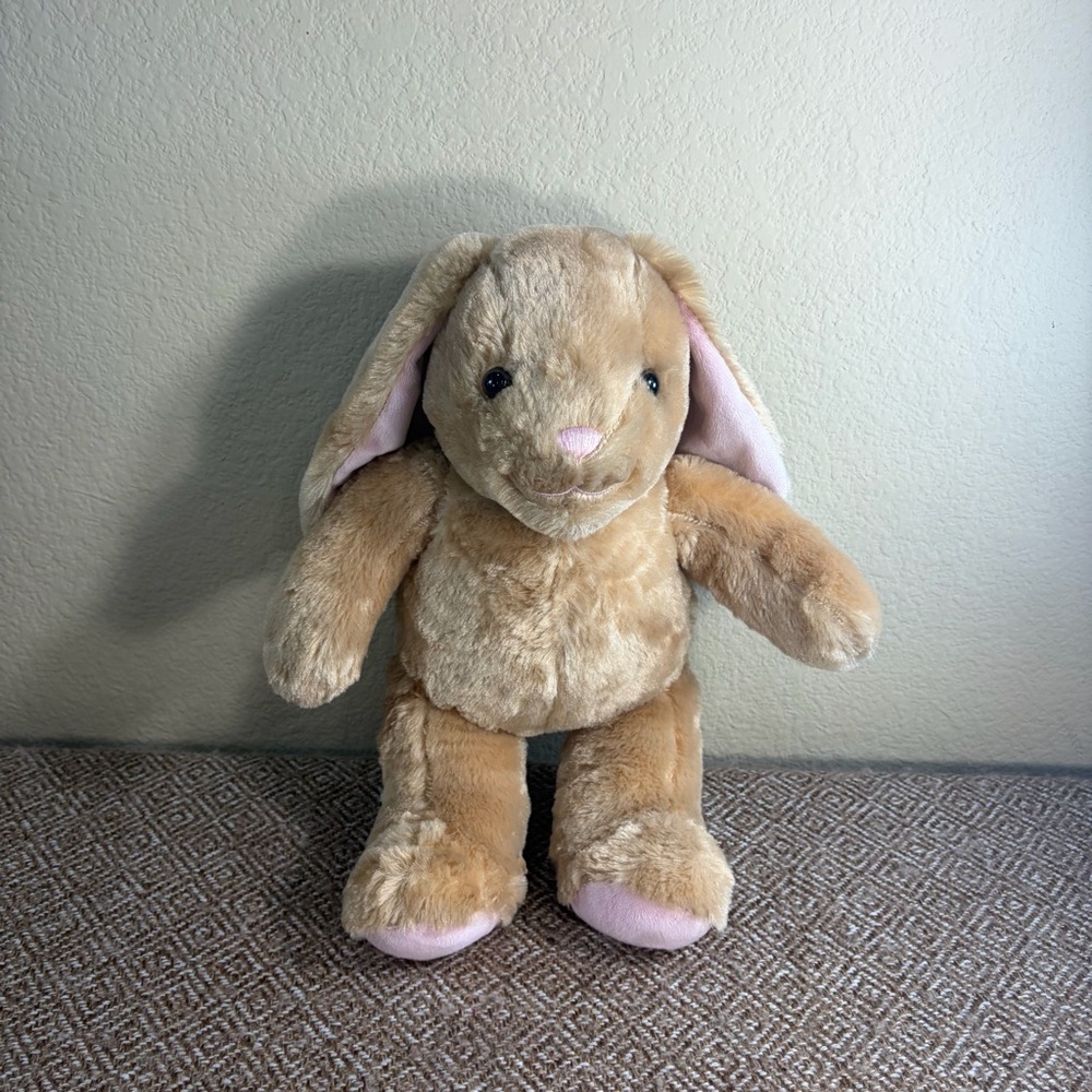 Build A Bear Workshop Tan Rabbit Pawlette Plush 15” Bunny Rabbit Has Music Sound - Picture 7 of 8
